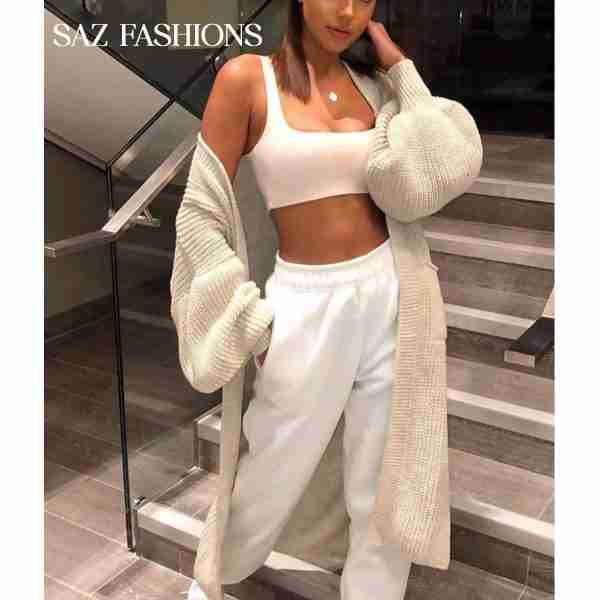 Longline Balloon Sleeve Cardigans