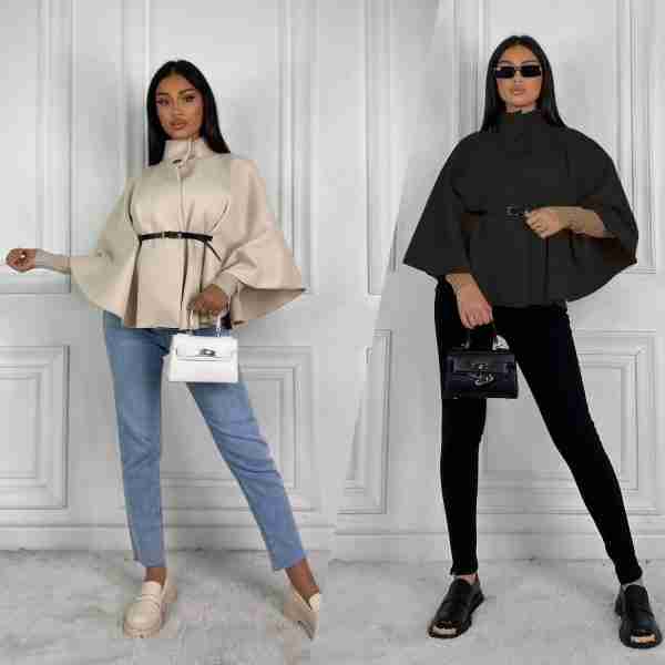 Belted Cape Coat