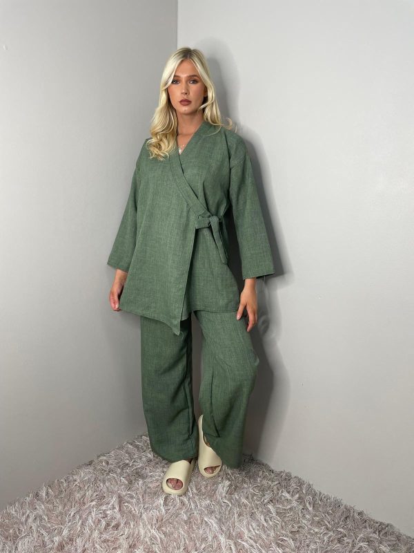 V-Neck Two Piece Co-Ord Set