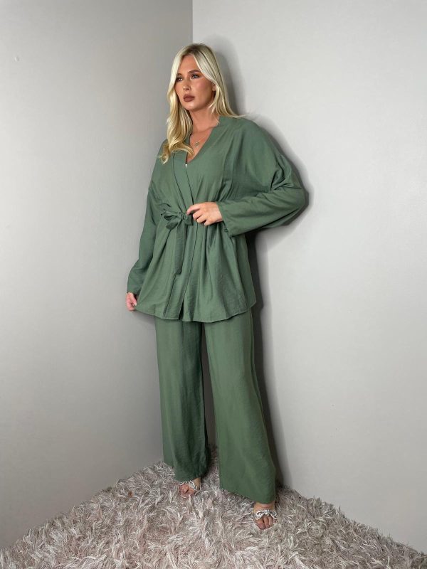 Two Piece tie waist co-ord set - Image 9