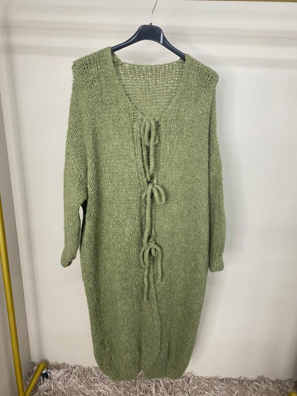 Bow Soft Feel longline Cardigan - Image 5